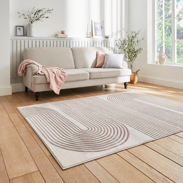 Kilimas rožinės spalvos/šviesiai pilkos spalvos 160x220 cm Apollo – Think Rugs-image-2