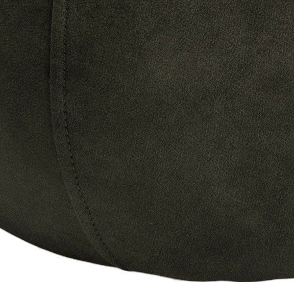 Alyvuogių žalios spalvos pufas iš odos imitacijos Actona Mie, 60 x 60 cm-image-4