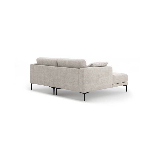 Smėlio spalvos kampinė sofa (su kairiuoju kampu/su gultu) Bemy – Micadoni -image-2