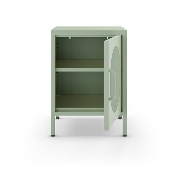 Iš metalo naktinis staliukas mėtų spalvos Diora – Marckeric-image-1