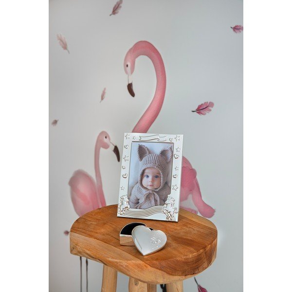 Iš metalo pastatomas/pakabinamas rėmas sidabrinės spalvos 10x15 cm Unicorn – Zilverstad-image-1