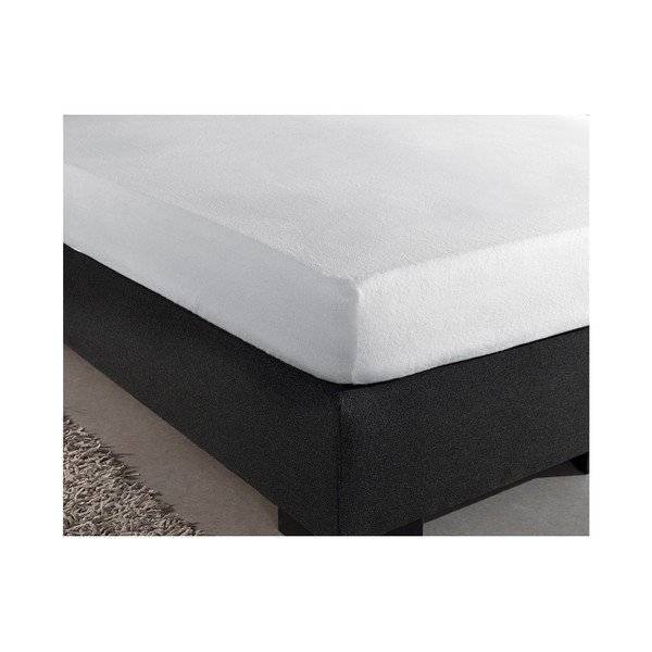 Balta elastinė paklodė Sleeptime Molton, 190/200 x 220/230 cm-image-1