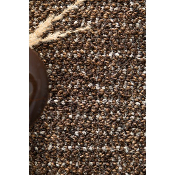Tamsiai rudos spalvos kilimas 80x150 cm Lumen Liso – Universal-image-2