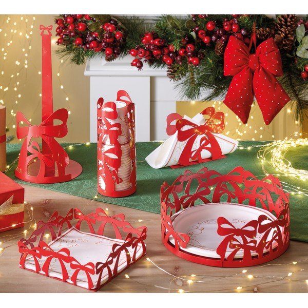 Iš nerūdijančio plieno servetėlių laikiklis Red Ribbon – Brandani-image-1