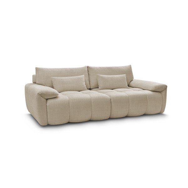 Smėlio spalvos iš šenilinio audinio sofa 264 cm Ivane – Bobochic Paris-image-4