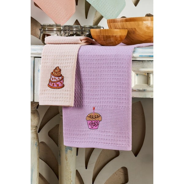 Iš medvilnės virtuvės rankšluosčiai 6 vnt. 40x60 cm Cake – Foutastic-image-3