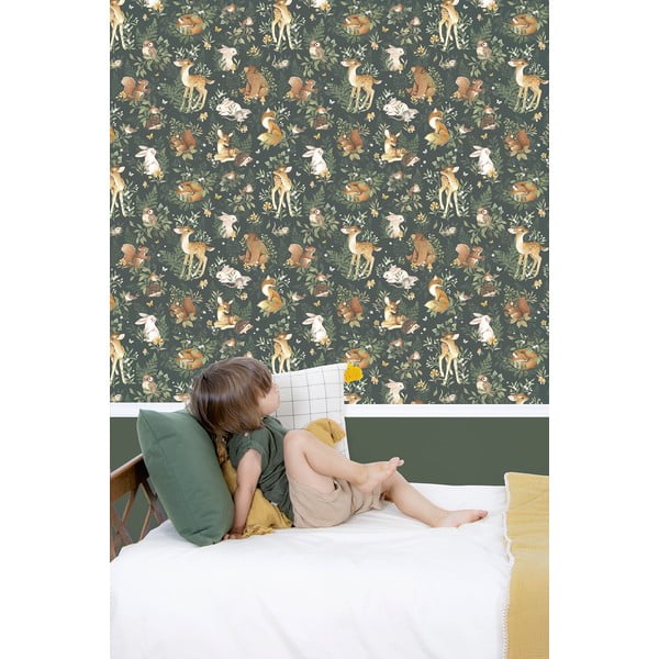 Vaikiški tapetai 10 m x 50 cm Forest Friends – Lilipinso-image-1