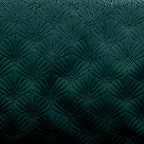 Dygsniuota lovatiesė žalios spalvos 220x230 cm Art Deco Pearl – Catherine Lansfield-image-1