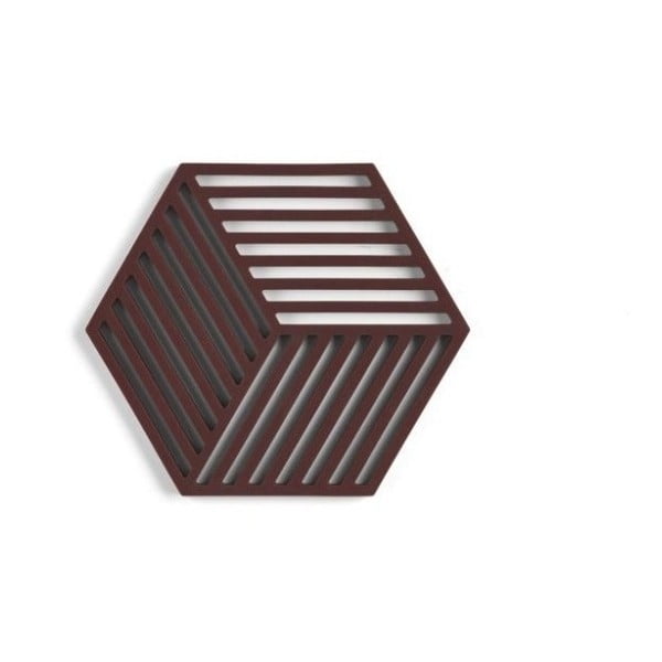 Rudas silikoninis kilimėlis puodams Zone Hexagon