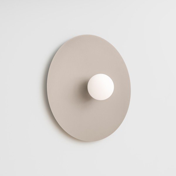 Taupe spalvos iš metalo sieninė lempa ø 50 cm AKE – Thoro-image-1