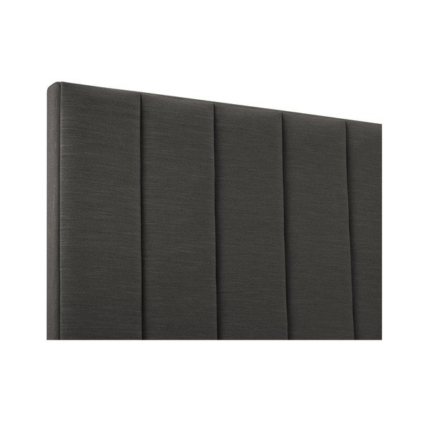 Antracito spalvos minkštas lovos galvūgalis 140x120 cm LA - Cosmopolitan Design-image-1