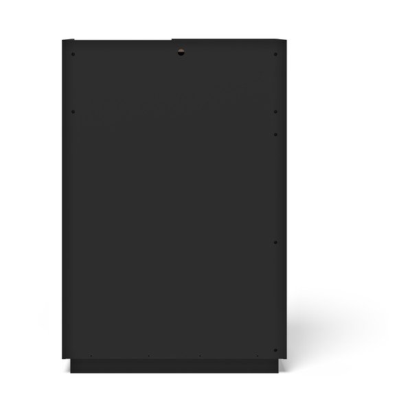 Knygų spinta  juodos spalvos/rudos spalvos iš riešutmedžio 180x83 cm Nina – TemaHome-image-3