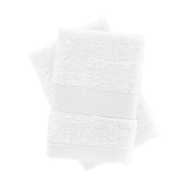 Baltos spalvos iš frote audinio iš medvilnės rankšluosčiai 2 vnt. 30x30 cm Anti-Bacterial – Catherine Lansfield