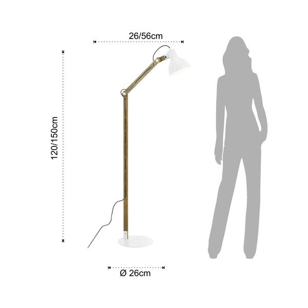 Grindų šviestuvas su baltu atspalviu Tomasucci Dory-image-1