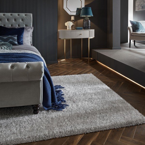 Iš perdirbto pluošto kilimas pilkos spalvos 160x230 cm Velvet – Flair Rugs-image-1