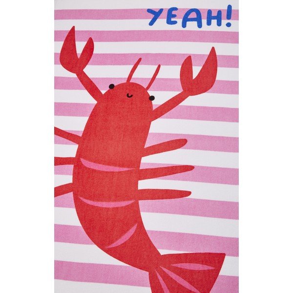 Rožinis paplūdimio rankšluostis 160x76 cm Shell Yeah - Catherine Lansfield-image-2