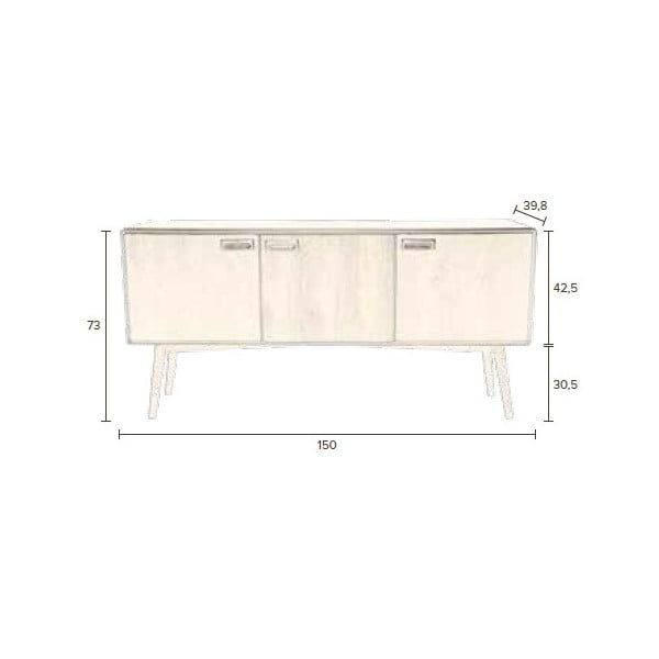Komoda Dutchbone Juju, aukštis 73 cm-image-2