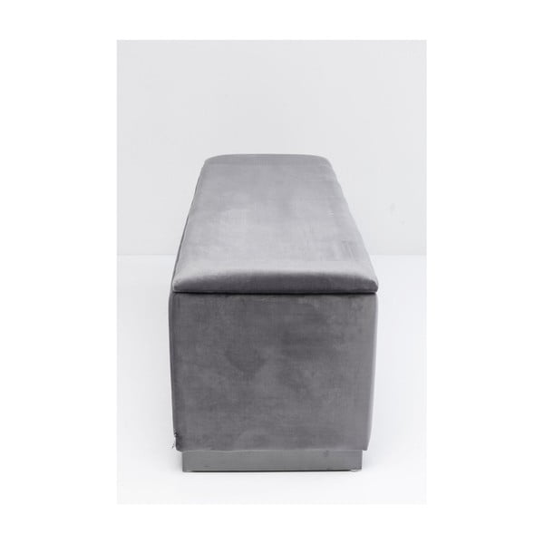 Rudas aksominis suolas su saugykla Kare Design Cherry-image-1