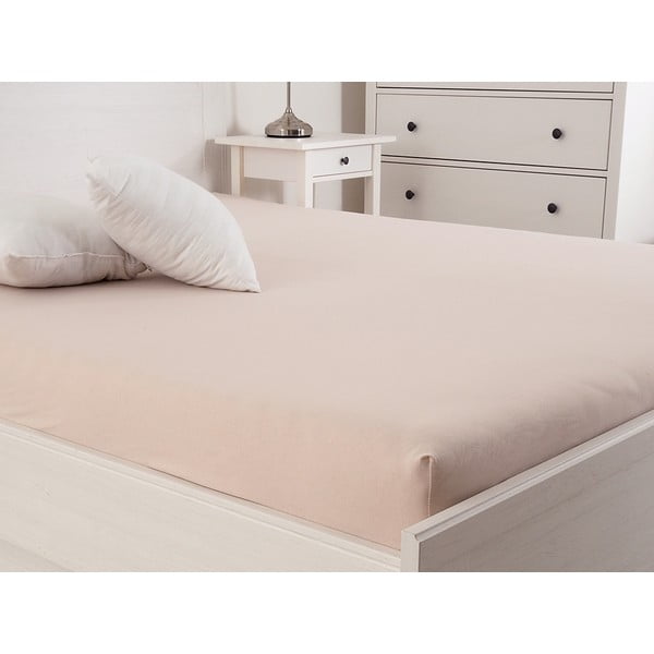 Paklodė šviesiai rudos spalvos su guma 120x200 cm – B.E.S.-image-1