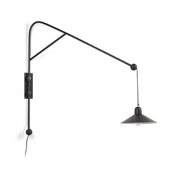 Juodos spalvos sieninė lempa ø 30 cm Eleazar – Kave Home