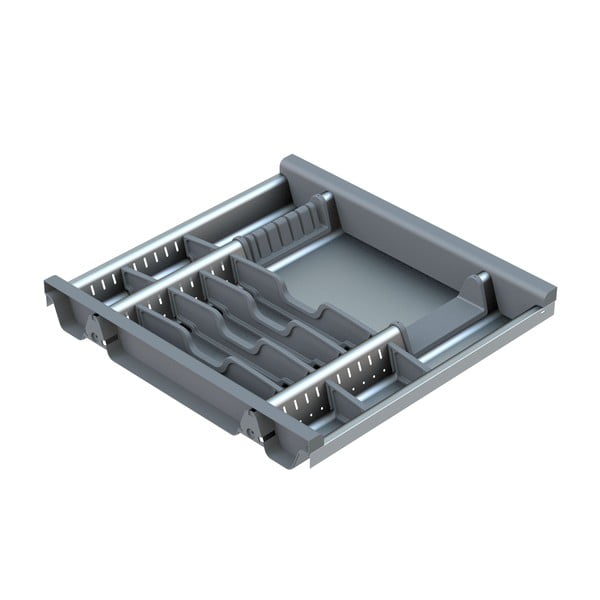 Stalo įrankių padėklas pilkos spalvos 43 x 46 cm Flexo – Elletipi