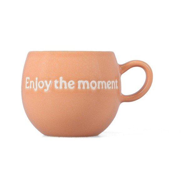 Rožinės spalvos iš molio puodelis 420 ml Muggies – Salt&Pepper