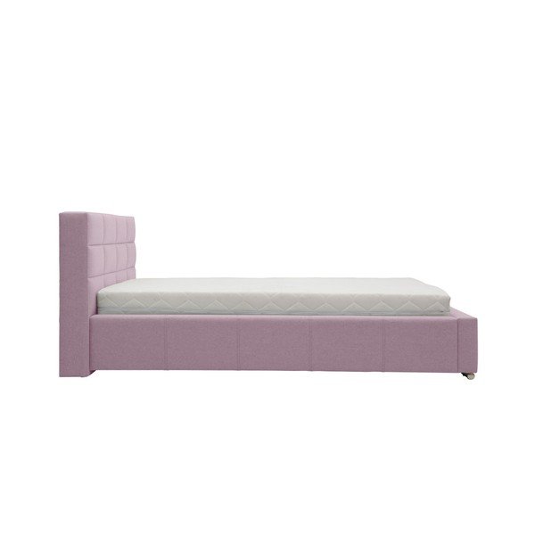 Šviesiai rožinė dvigulė lova Mazzini Beds Reve, 140 x 200 cm-image-1