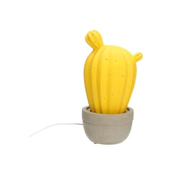 Geltonas porcelianinis stalinis šviestuvas "Brandani Cactus