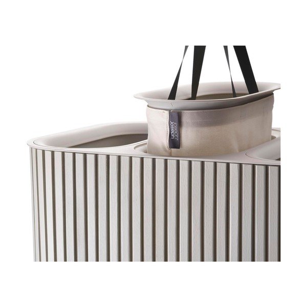 Smėlio spalvos iš bambuko skalbinių krepšys 3x30 l Tota Trio Luxe – Joseph Joseph-image-4