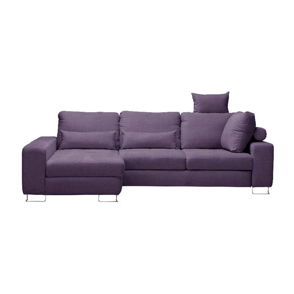 "Windsor & Co Sofos" kairysis kampas violetinė sofa lova, kairysis kampas "Alpha
