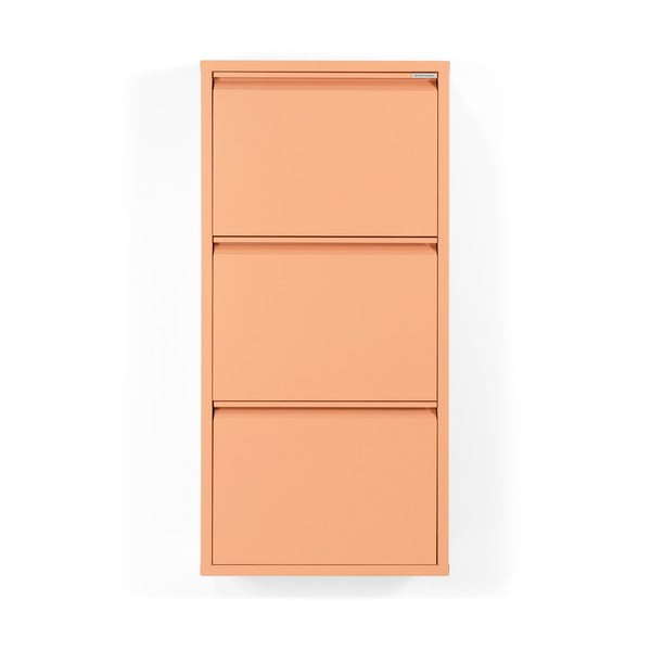 Rausvos spalvos iš metalo atlenkiama spintelė batams 50x103x15 cm Billy – Spinder Design-image-3