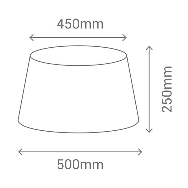 Šviestuvo gaubtas baltos spalvos ø 50 cm – SULION-image-3