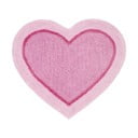 Rožinis vaikiškas širdelės formos kilimas Catherine Lansfield Heart, 50 x 80 cm