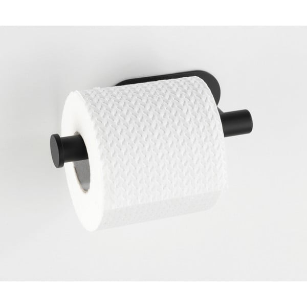 Plieno laikiklis tualetiniam popieriui iš nerūdijančio plieno matinės juodos spalvos Orea – Wenko-image-1