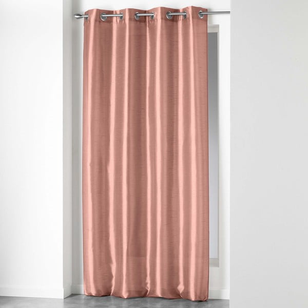 Rožinės spalvos iš mikrosatino užuolaida 140x240 cm Shana – douceur d'intérieur