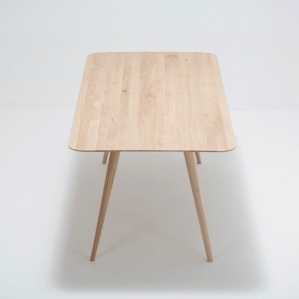 Valgomojo stalas iš ąžuolo masyvo Gazzda Stafa, 200 x 90 cm-image-3