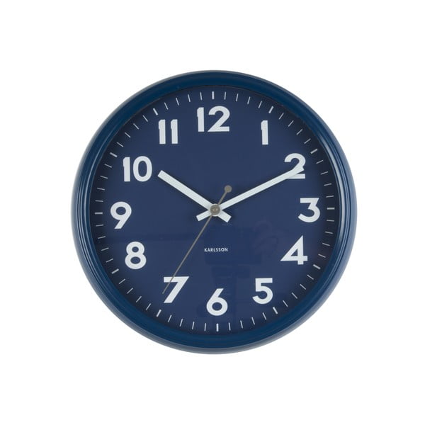 Mėlynas Karlsono ženkliukas laikrodis
