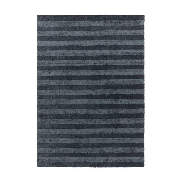 Rankų darbo tamsiai mėlynos spalvos iš perdirbto pluošto kilimas 200x290 cm Connor – MADE