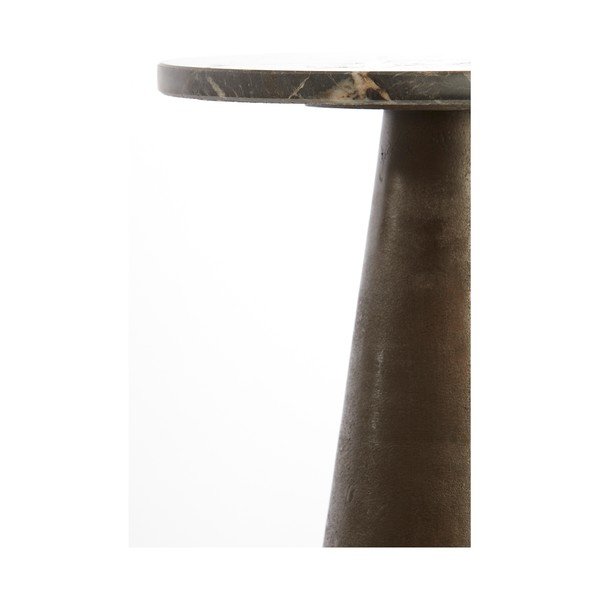 Su marmuriniu stalviršiu apvalios formos šoninis stalas ø 29 cm Ynez – Light & Living-image-3