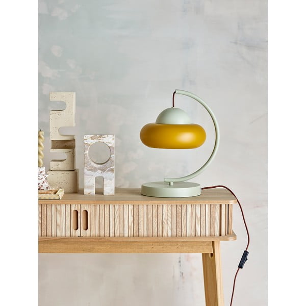 Ochros spalvos/kreminės spalvos stalinis šviestuvas (aukštis 34,5 cm) Bubble – Bloomingville-image-1