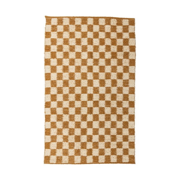 Smėlio spalvos/gintarinės spalvos iš medvilnės kilimas 140x200 cm Chola – Bloomingville