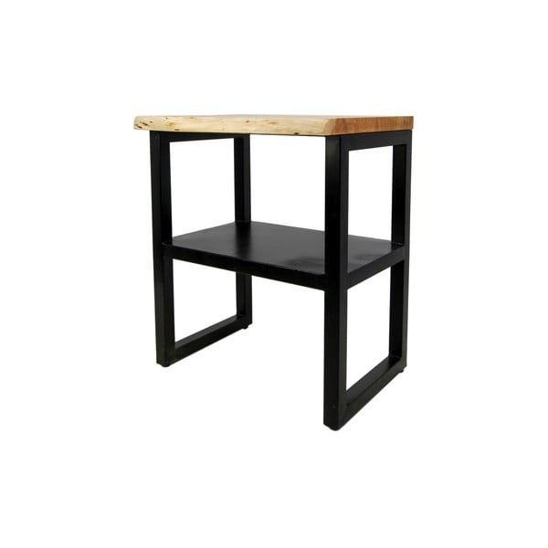 HSM kolekcijos SoHo akacijos medžio staliukas su lentyna-image-2