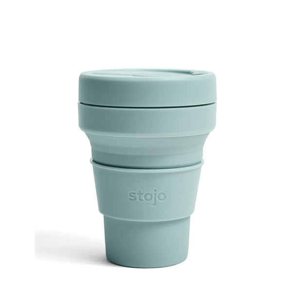 Šviesiai mėlynas kelioninis puodelis Stojo Pocket, 355 ml