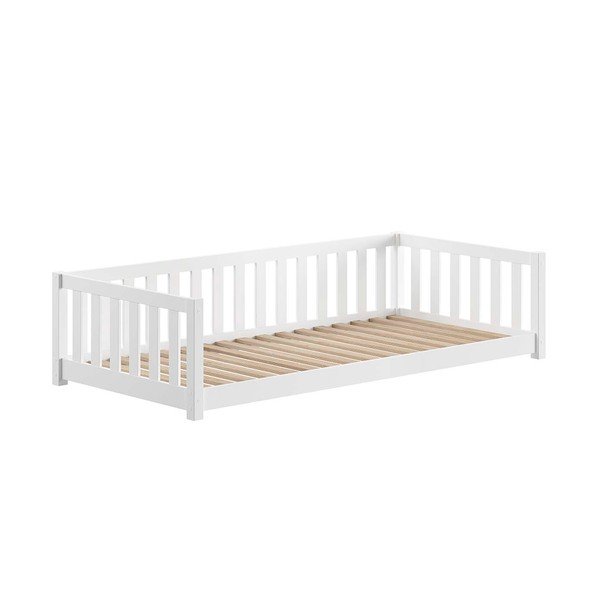 Natūralios spalvos ištraukiama iš pušies masyvo vaikiška lova su sandėliavimo vieta su lovos grotelėmis 140x200 cm Dallas – Vipack-image-4