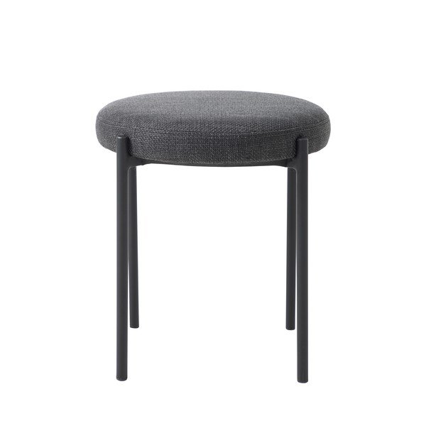 Tamsiai pilkos spalvos iš metalo taburetė Pelican – Unique Furniture-image-2