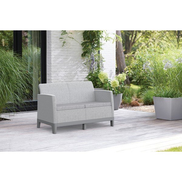 Šviesiai pilkos spalvos sodo sofa Scandi Forma – Keter-image-1