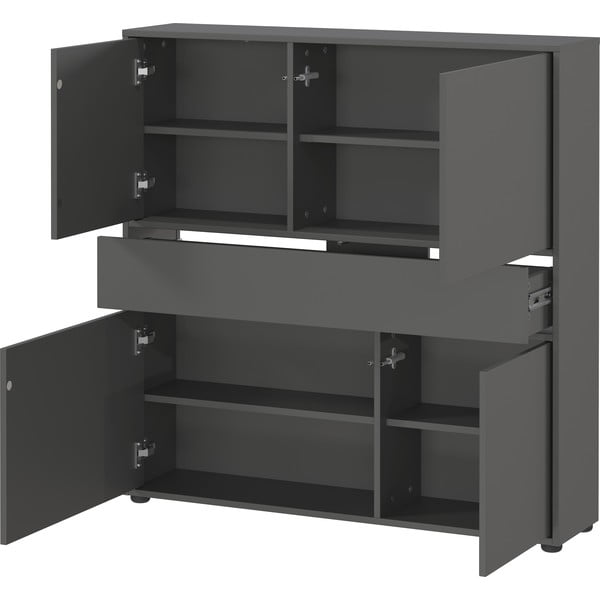 Antracito spalvos spintelė 105x108x25 cm Ameca 2.0 – Germania-image-2