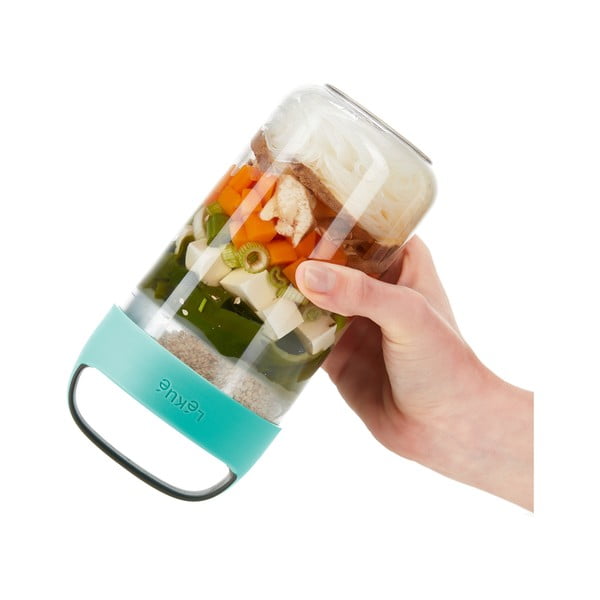 Sriubos indelis su turkio spalvos dangteliu Lékué To Go, 600 ml-image-1