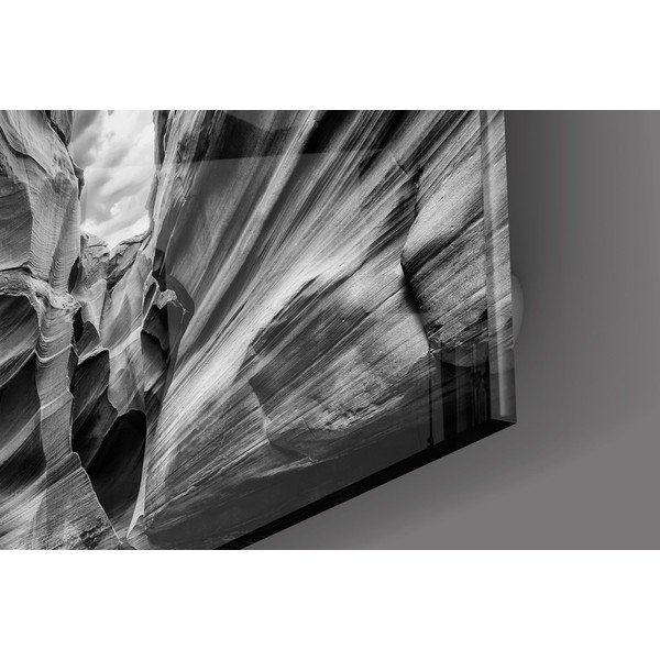 Paveikslas ant stiklo Insigne Black White-image-1