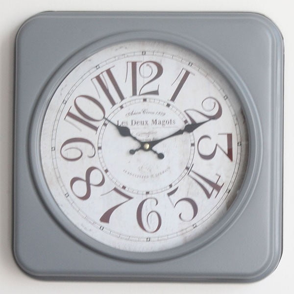 Metalinis laikrodis Moulin, 35 cm